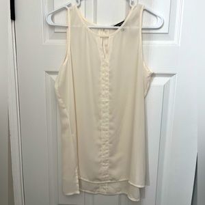 Express Women’s Sleeveless Cream Blouse, Size Medium